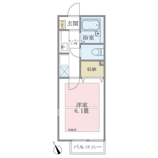 エルソル阿佐ヶ谷Ⅰの間取り