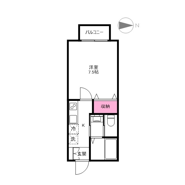 アクロス高品の間取り