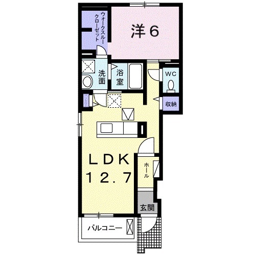 コーポタイケーの間取り