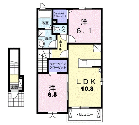 アムール下津の間取り