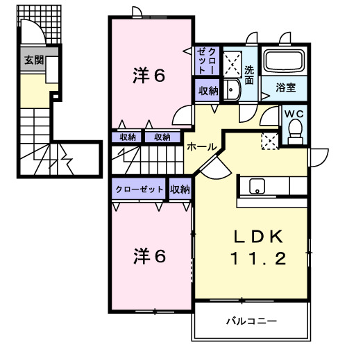 グランヒルAの間取り