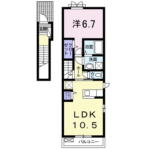 クレールの間取り