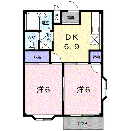 エルディムおおすみAの間取り
