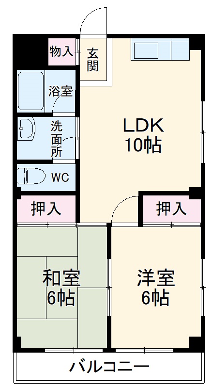 豊田マンションの間取り