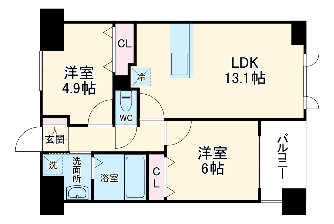サンピタリア東船橋の間取り