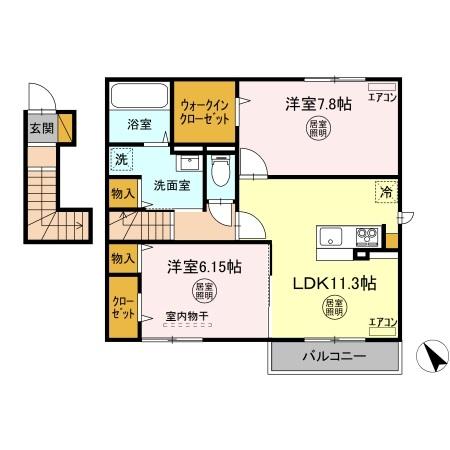 エバーグリーンの間取り