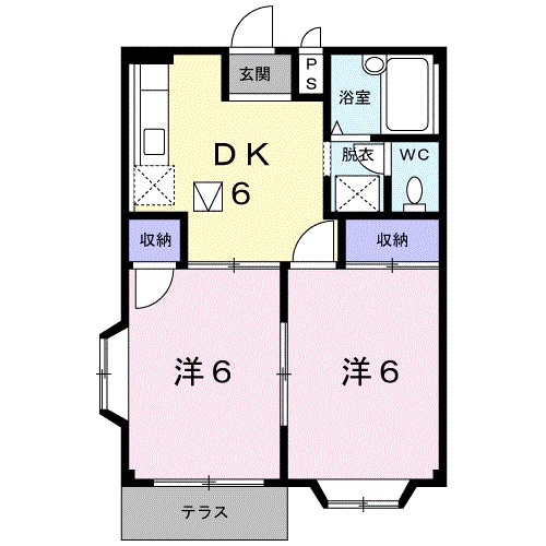 エルディム平松Ⅱの間取り