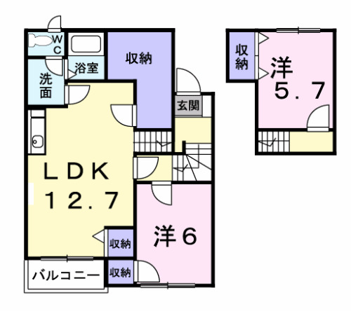 サニーヒルズの間取り