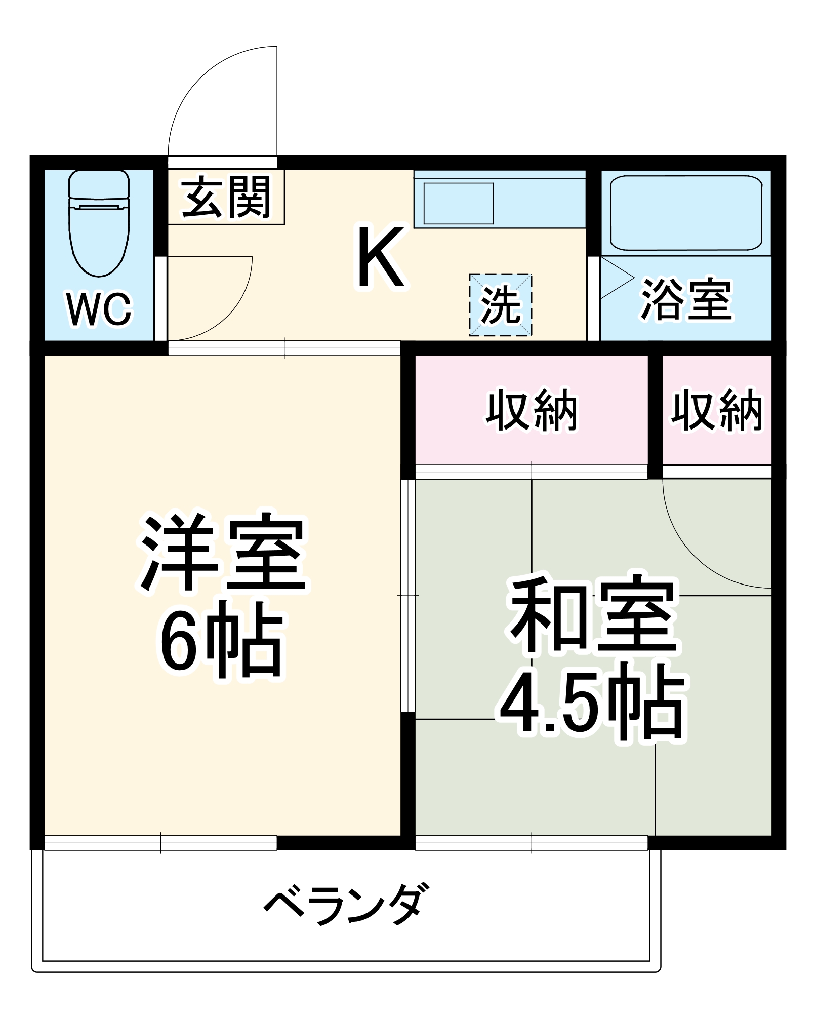 サンハウス松本Aの間取り