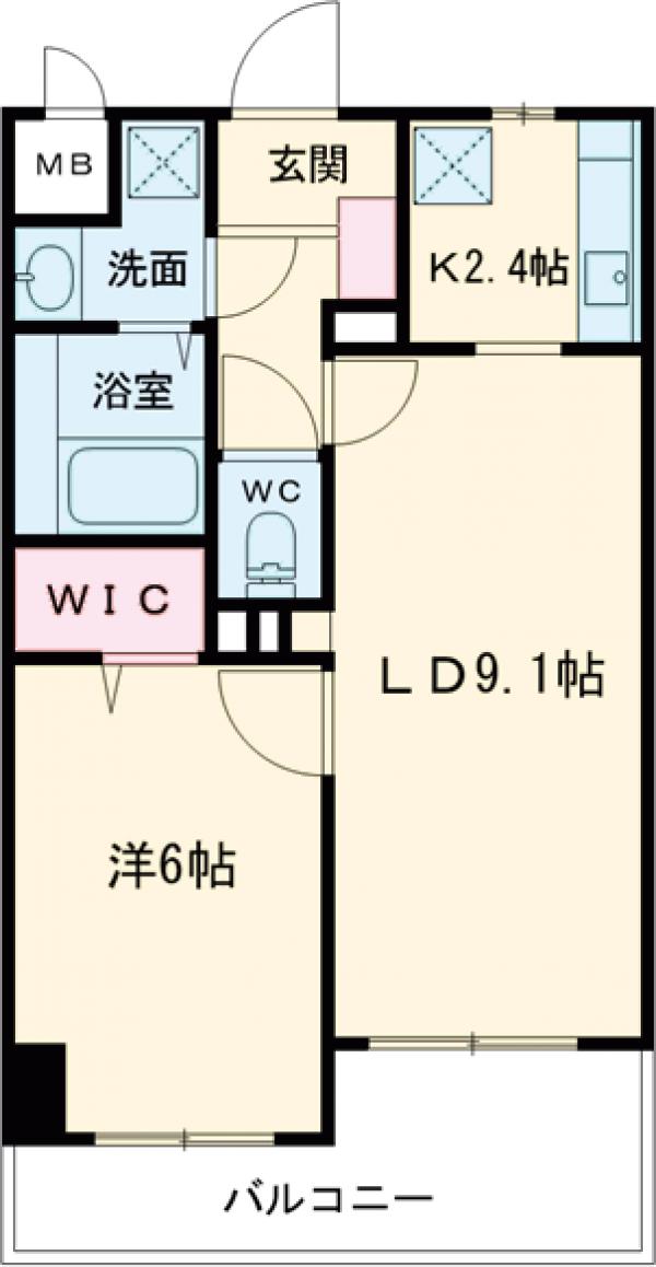 スカイシャトレ柚須の間取り