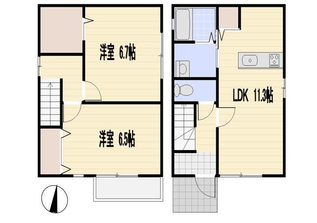 高坂戸建ての間取り