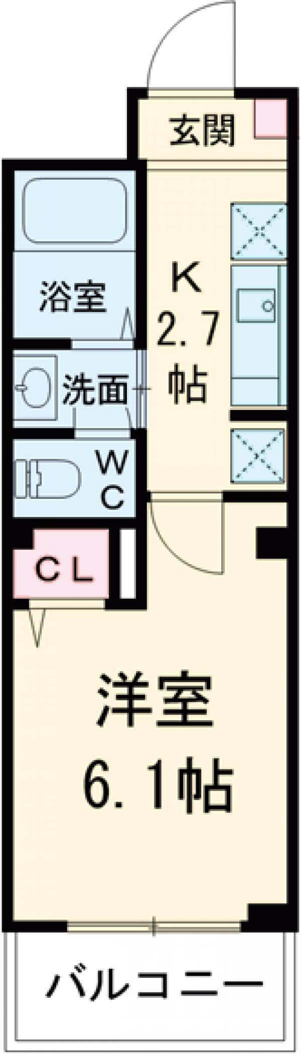 ビューノQ.S.横濱阪東橋の間取り