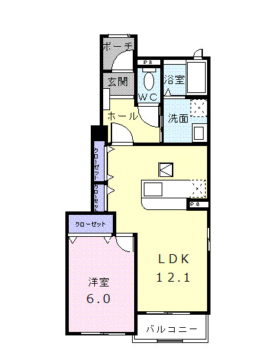 アルカンシエル壱番館の間取り