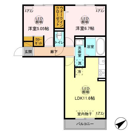 アルカディアの間取り