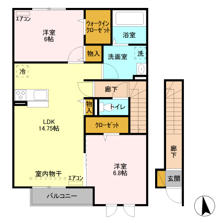 リバーパーク神明Cの間取り