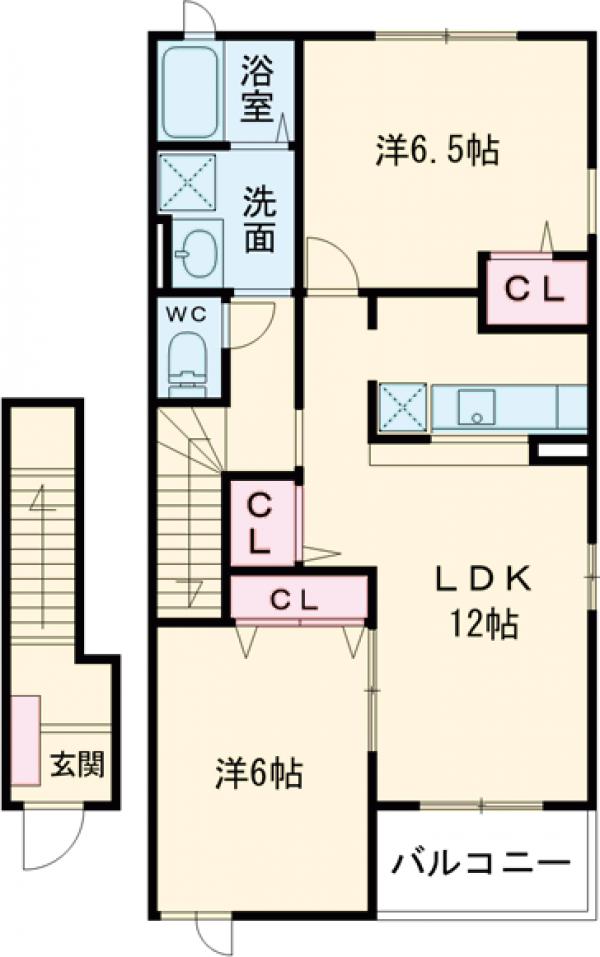 グラーストウの間取り