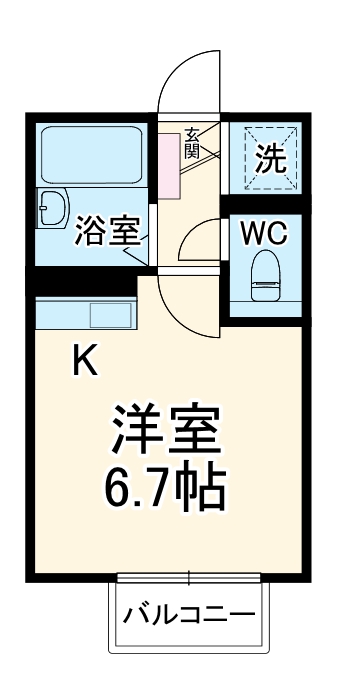 セジュール鹿谷の間取り