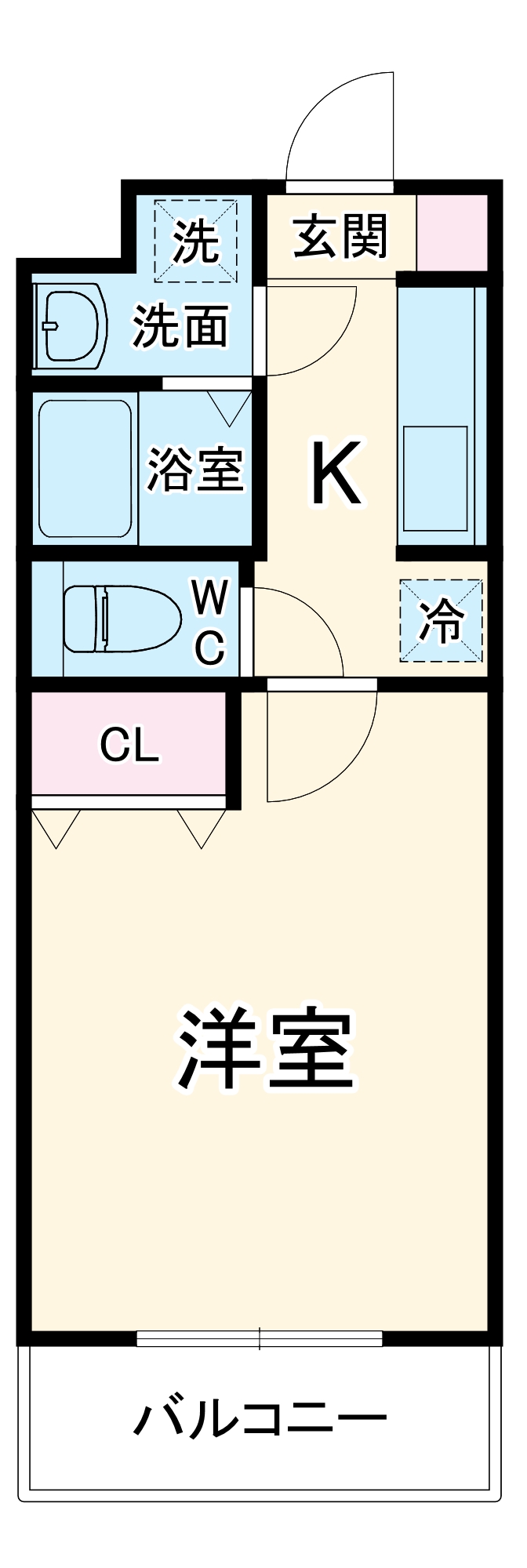 Ｃｙｎｔｈｉａ山下の間取り