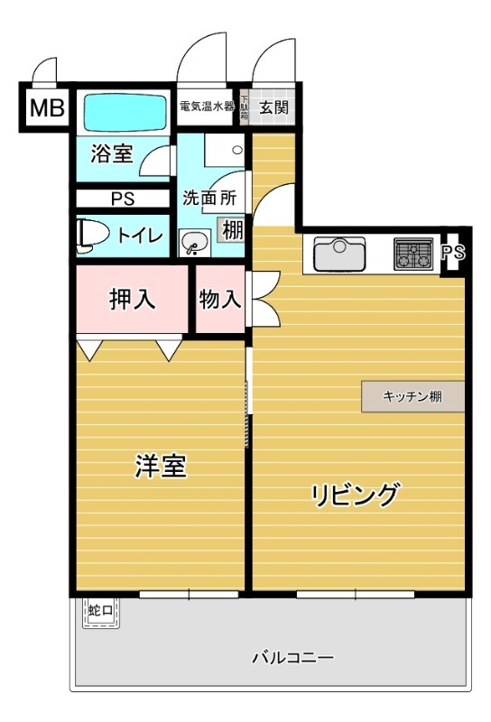 ライオンズマンション博多の間取り
