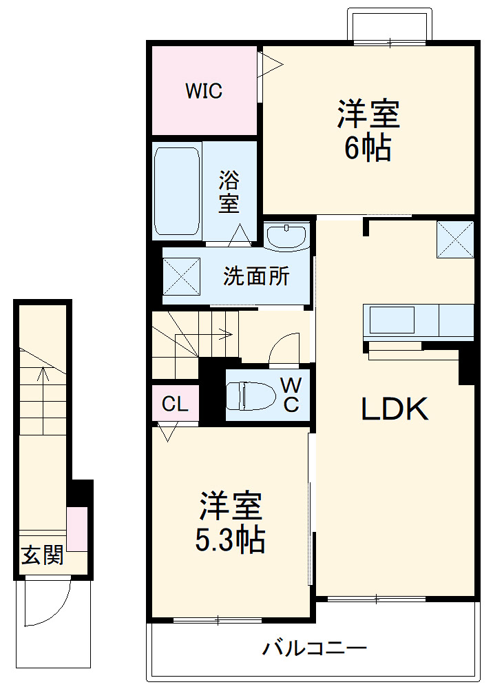 エリタージュの間取り