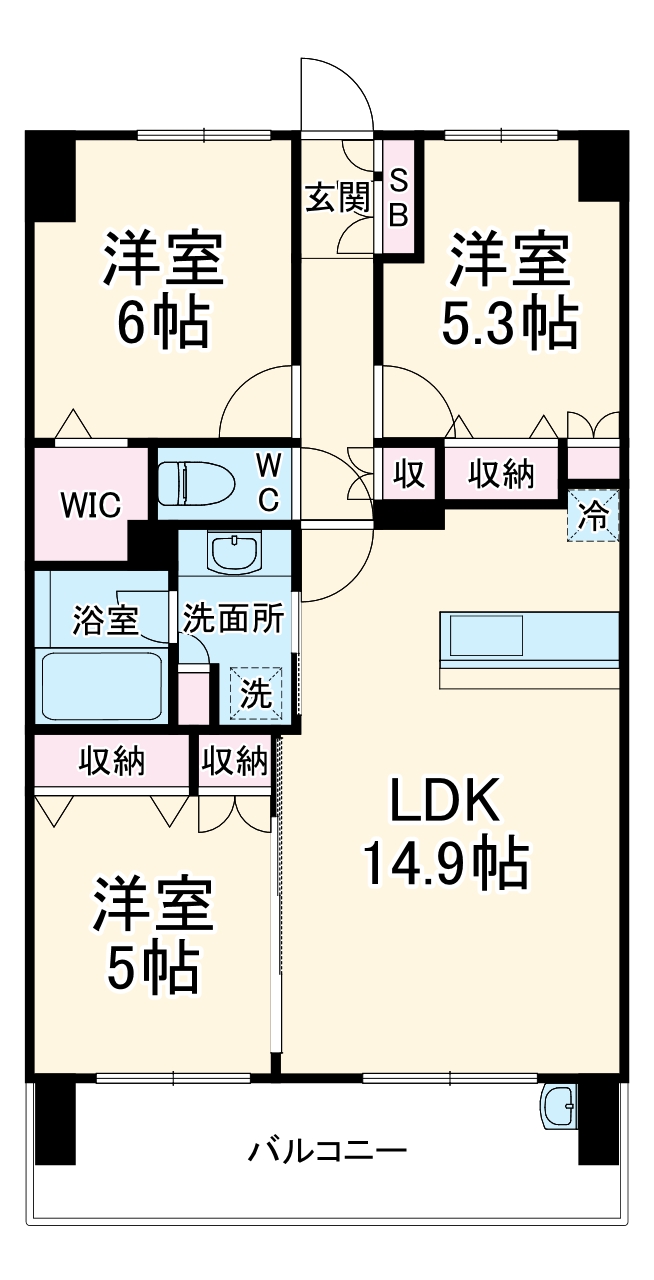 パレステージ本厚木の間取り