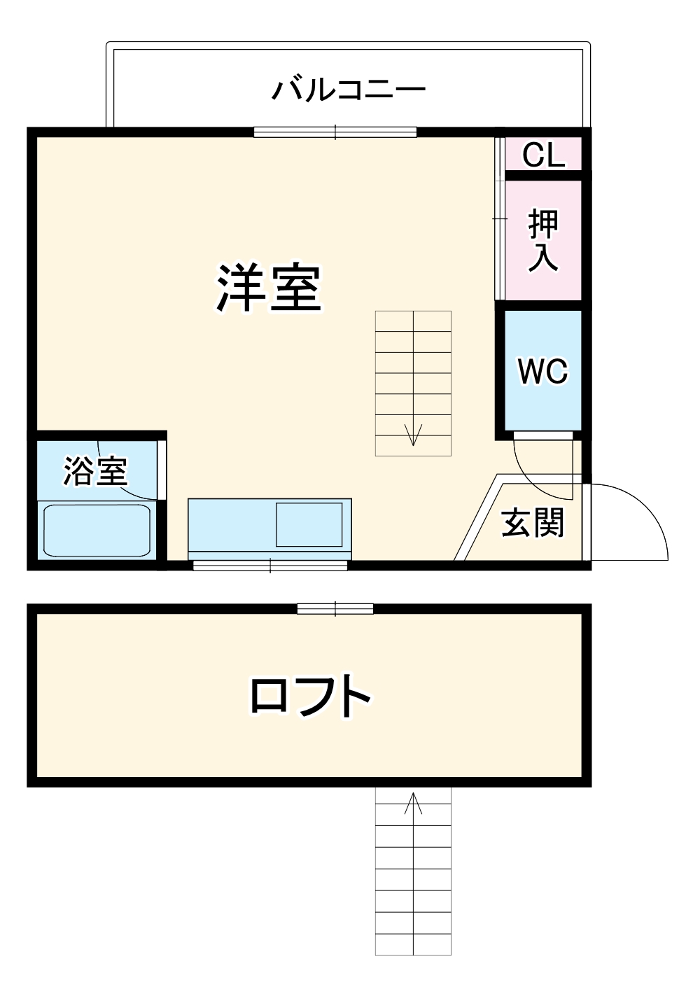 シティーベール古沢の間取り