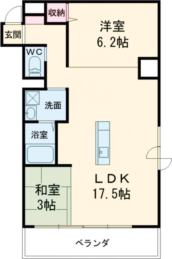 イマイエ・アーバンコネクションの間取り