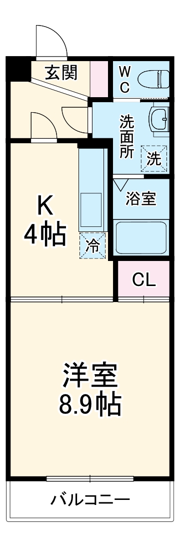 エクシード田町の間取り