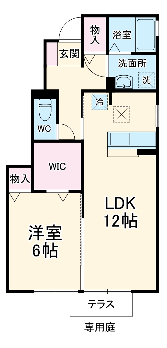 クレールルピナスCの間取り