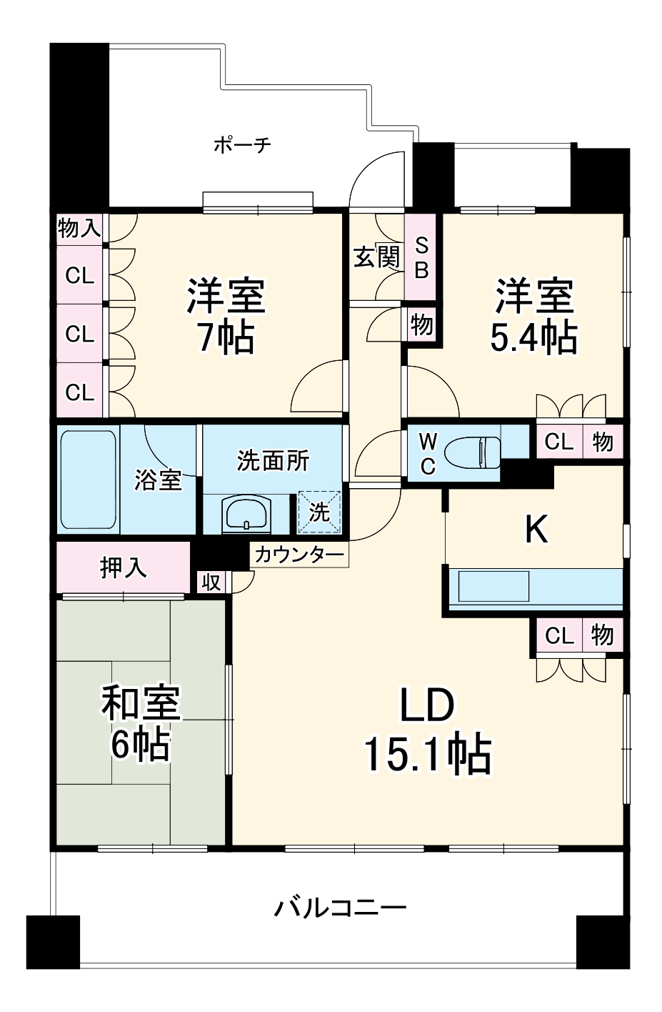 クリオ本厚木壱番館の間取り