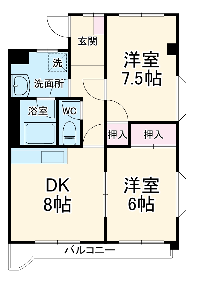 スカイロジェⅠの間取り