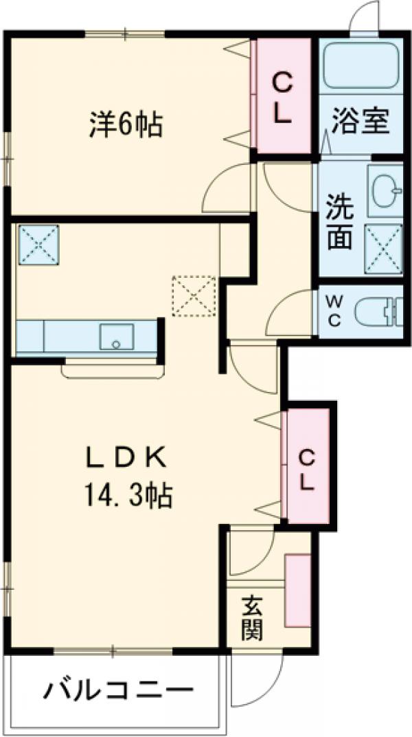 アベンシスパーク Bの間取り