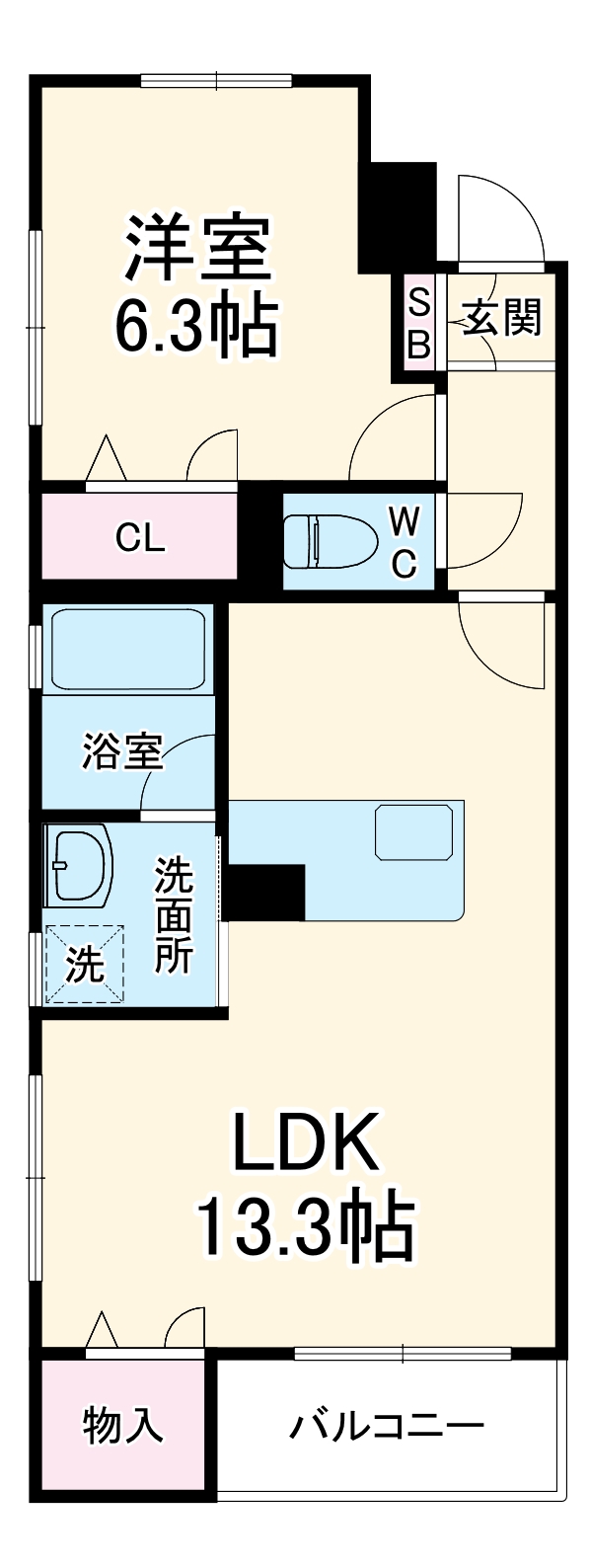 シャルム・ドミールの間取り