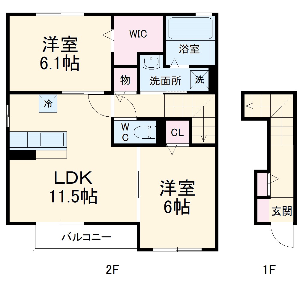 ハイネスBの間取り
