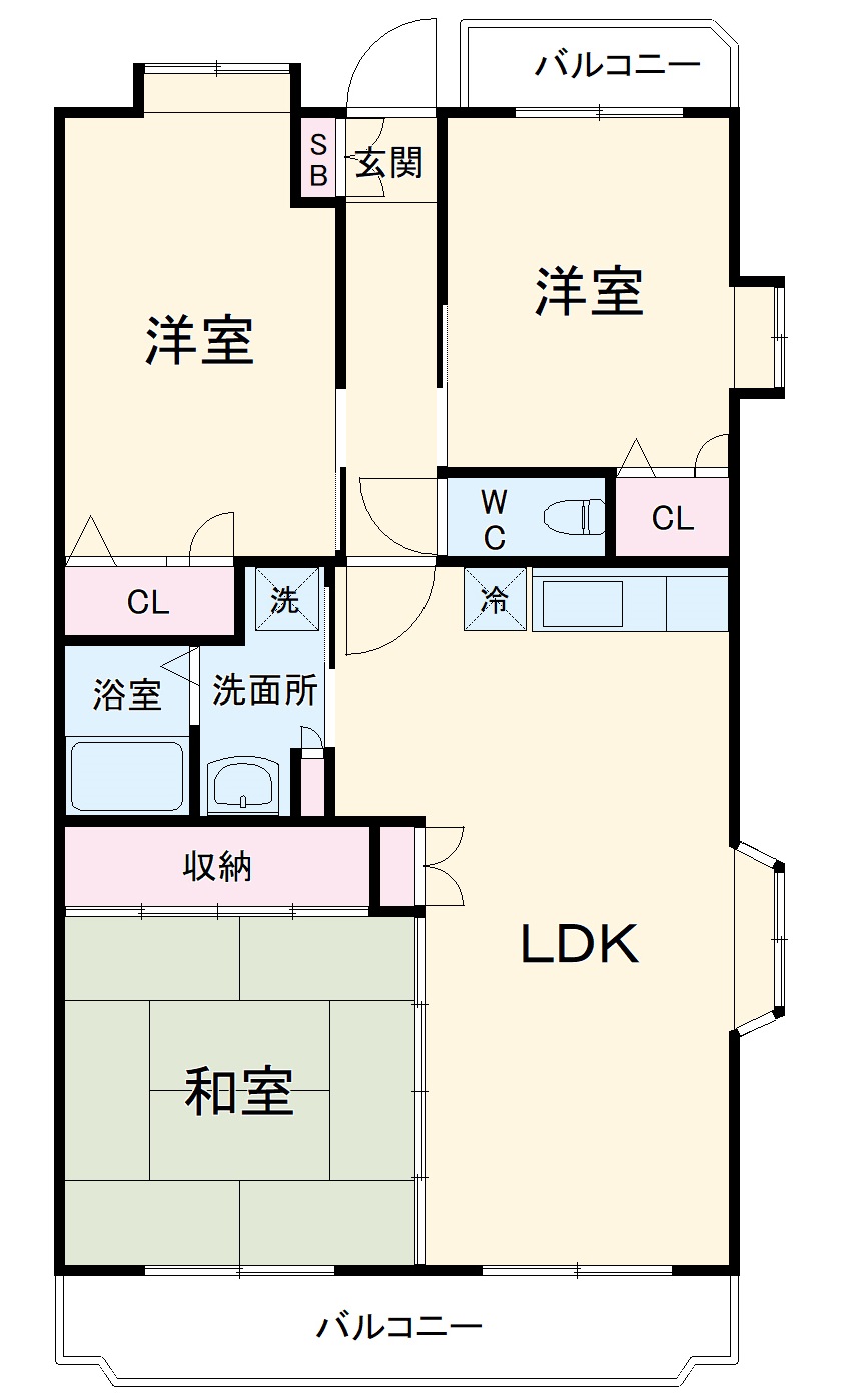 テラスFUJIの間取り