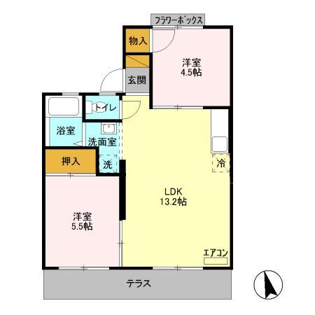 ハイム南流山 Aの間取り