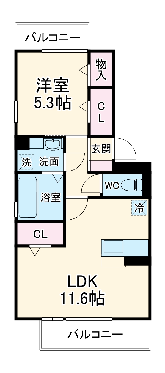 アルシュTOWAの間取り