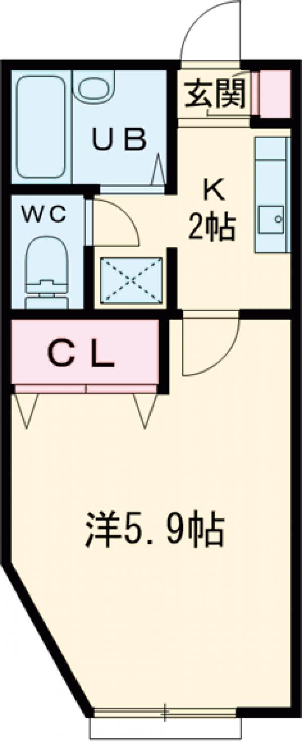 ヴィラージュ中町EASTの間取り