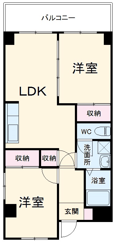 第6新田ハイツの間取り