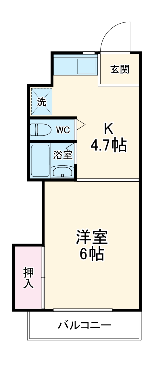 サンリバーハイツの間取り