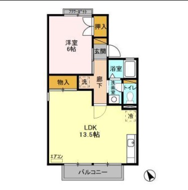 ファーストヴューラ十一番館の間取り