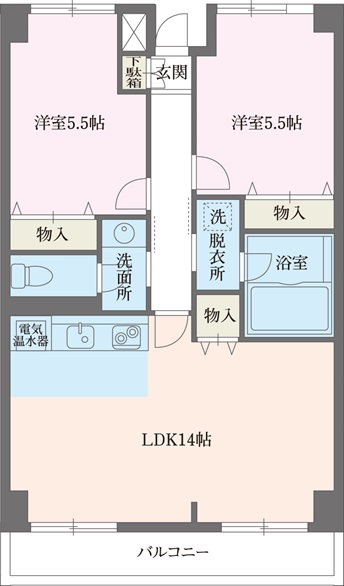 スカイコートの間取り