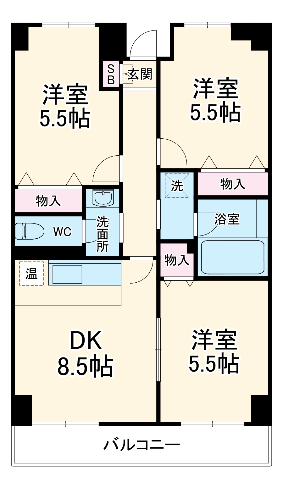 スカイコートの間取り