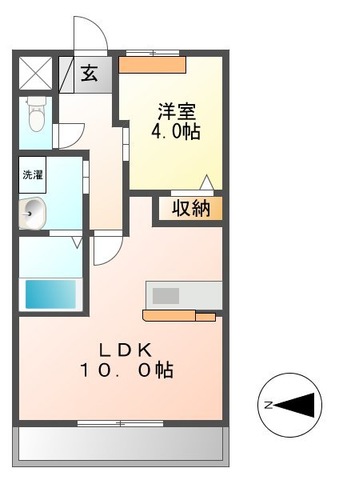 un jour B(アンジュールビー)の間取り