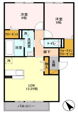 ブランシュールAの間取り