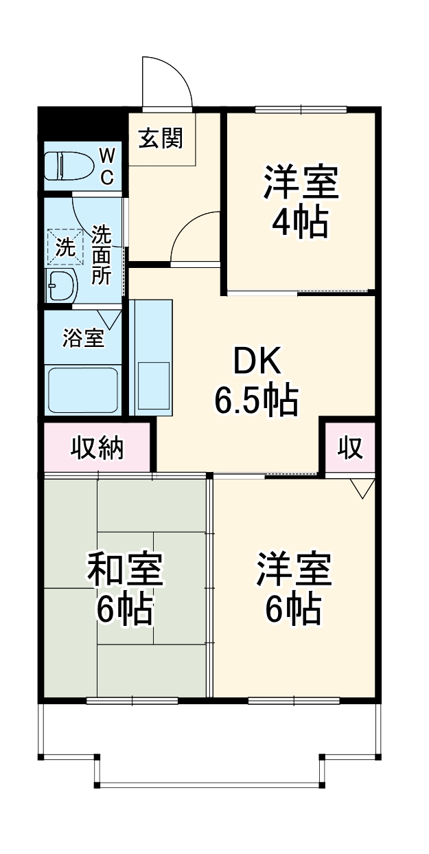 クローバーハイツの間取り