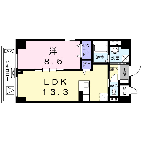 パルコレアーレの間取り