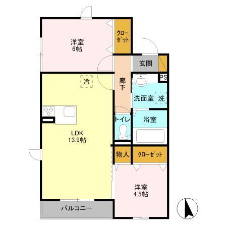 メゾンドールの間取り