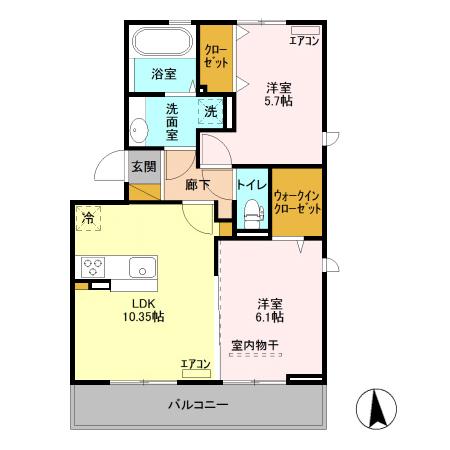 オーフィングⅡの間取り