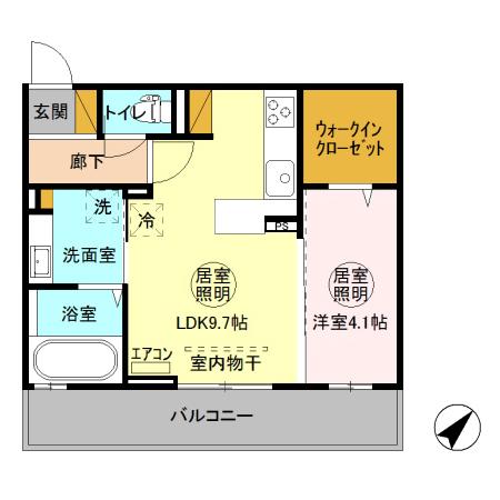 フィオーレ金田西の間取り